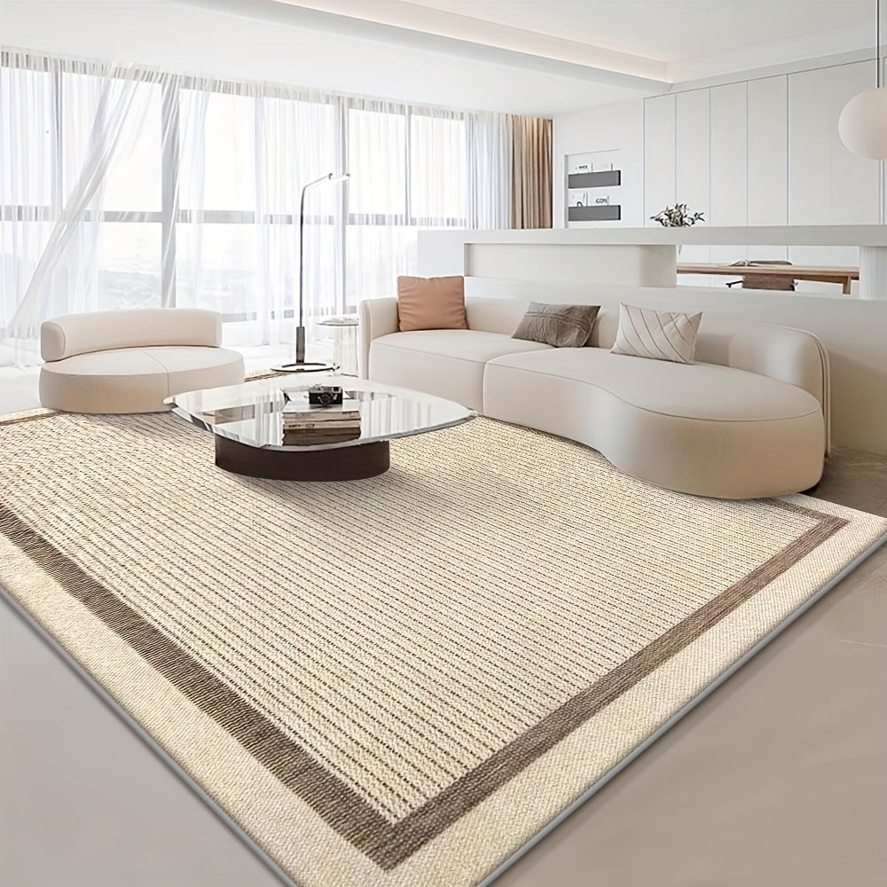Luxurious Area Rugs with a Warm Touch Are Suitable for Living Rooms, Bedrooms, Dining Rooms, And Offices. The Brown Geometric Design Is Easy to Maintain, Making It a Great Home Decor Accessory