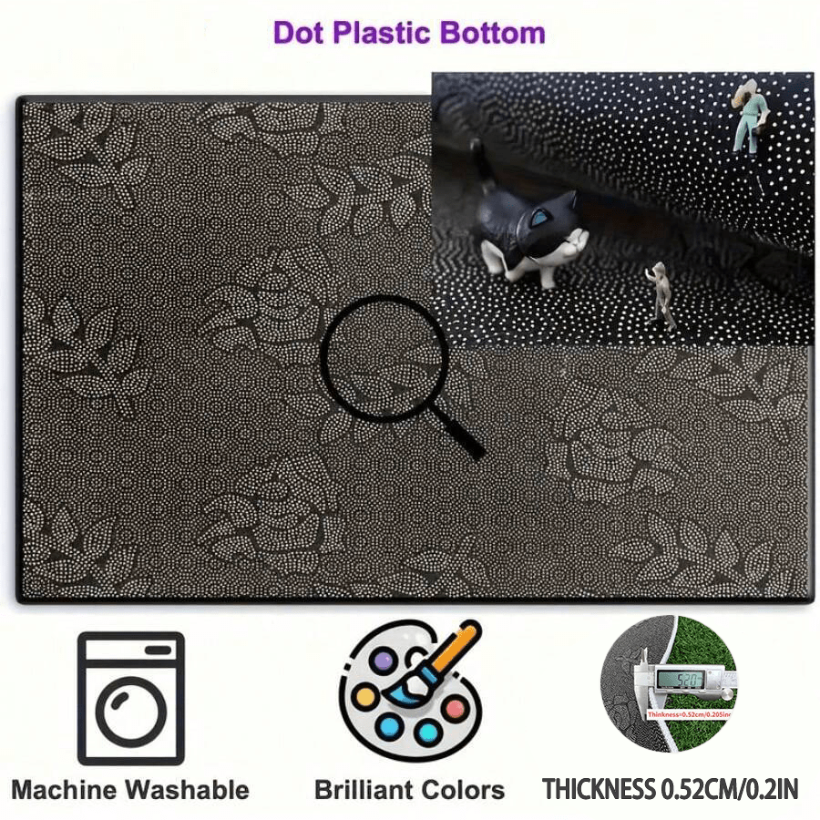 Luxurious Area Rugs with a Warm Touch Are Suitable for Living Rooms, Bedrooms, Dining Rooms, And Offices. The Brown Geometric Design Is Easy to Maintain, Making It a Great Home Decor Accessory