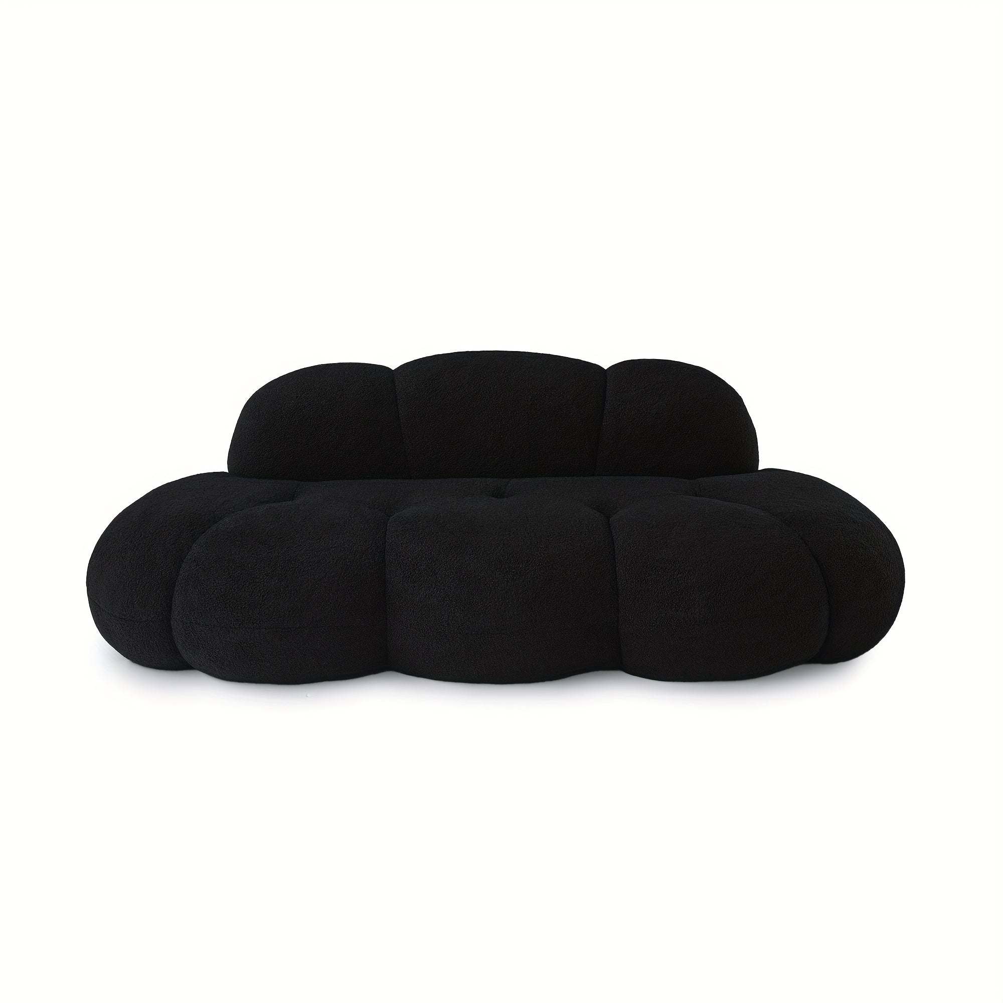 Cloud Shaped Couches for Living Room, Modern Comfy Compressed Sofa, Cloud Shaped Leisure Sofa, Upholstered Couch for Bedroom, Apartment, Small Space (No Installation Required)