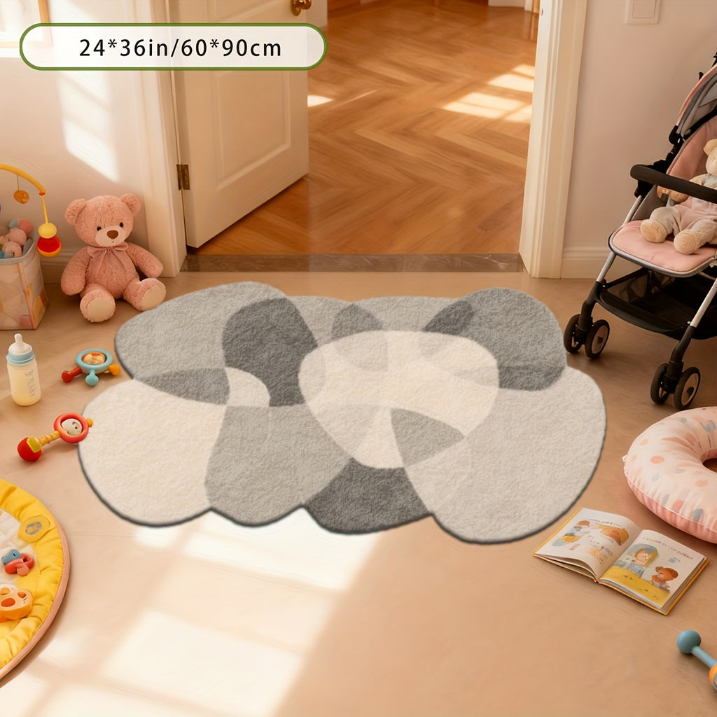 Irregularly Designed Pattern Carpet | Machine Washable, Rubber Backing, Polyester, Suitable For Various Rooms And Scenarios, Available In Multiple Sizes