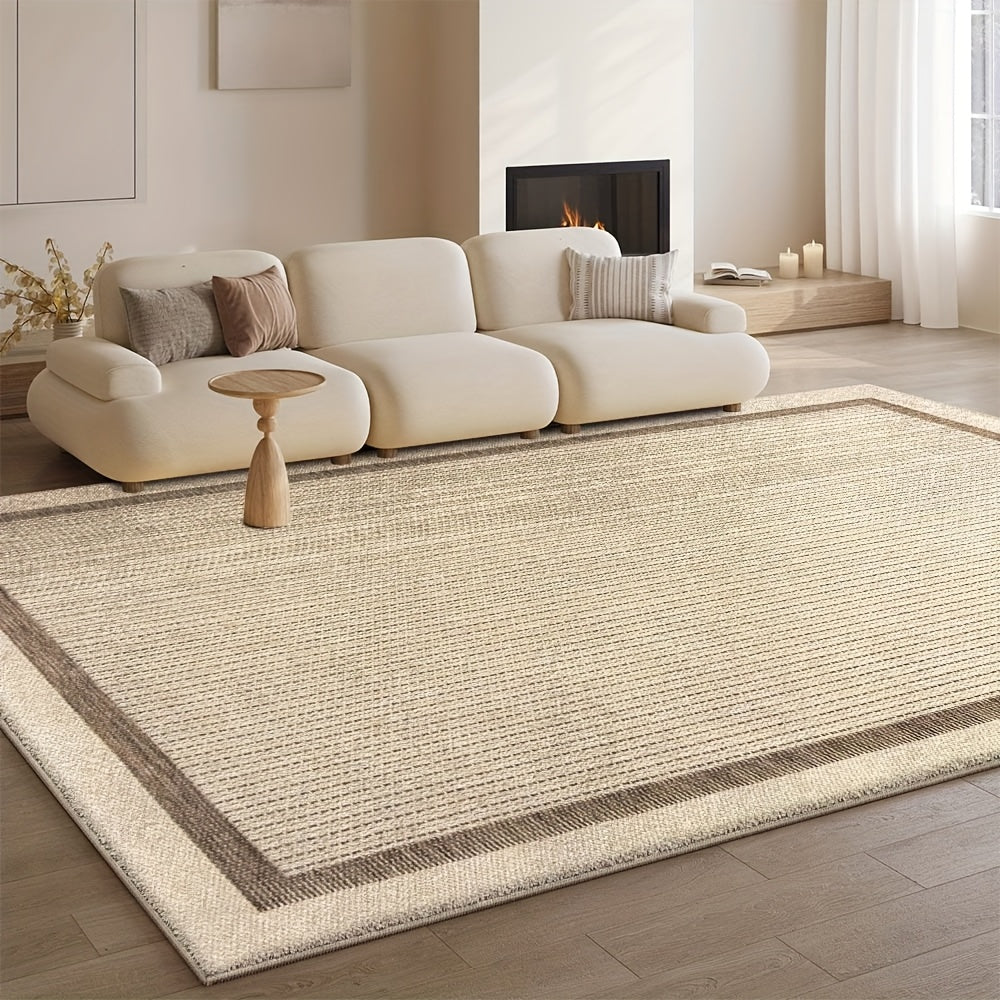 Luxurious Area Rugs with a Warm Touch Are Suitable for Living Rooms, Bedrooms, Dining Rooms, And Offices. The Brown Geometric Design Is Easy to Maintain, Making It a Great Home Decor Accessory