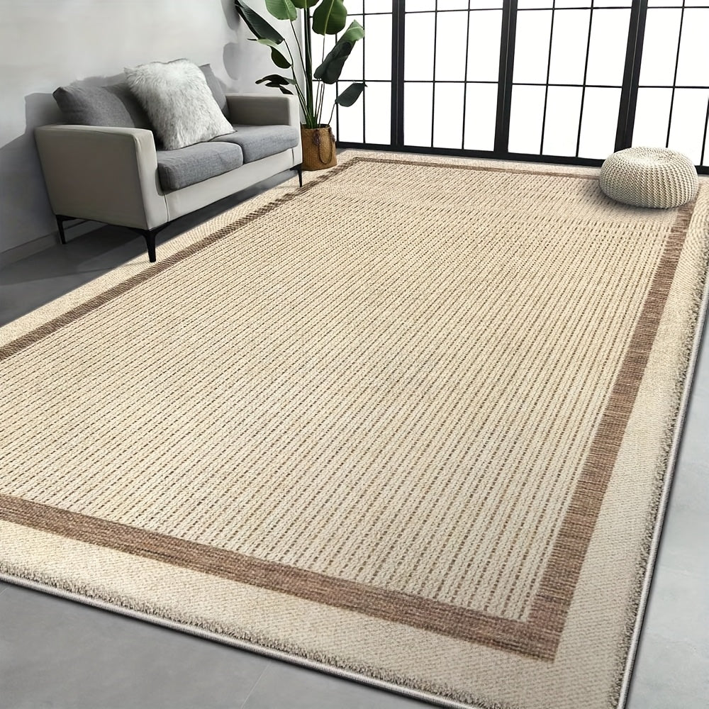 Luxurious Area Rugs with a Warm Touch Are Suitable for Living Rooms, Bedrooms, Dining Rooms, And Offices. The Brown Geometric Design Is Easy to Maintain, Making It a Great Home Decor Accessory